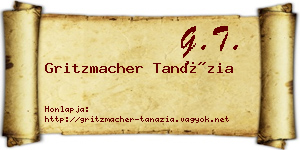 Gritzmacher Tanázia névjegykártya